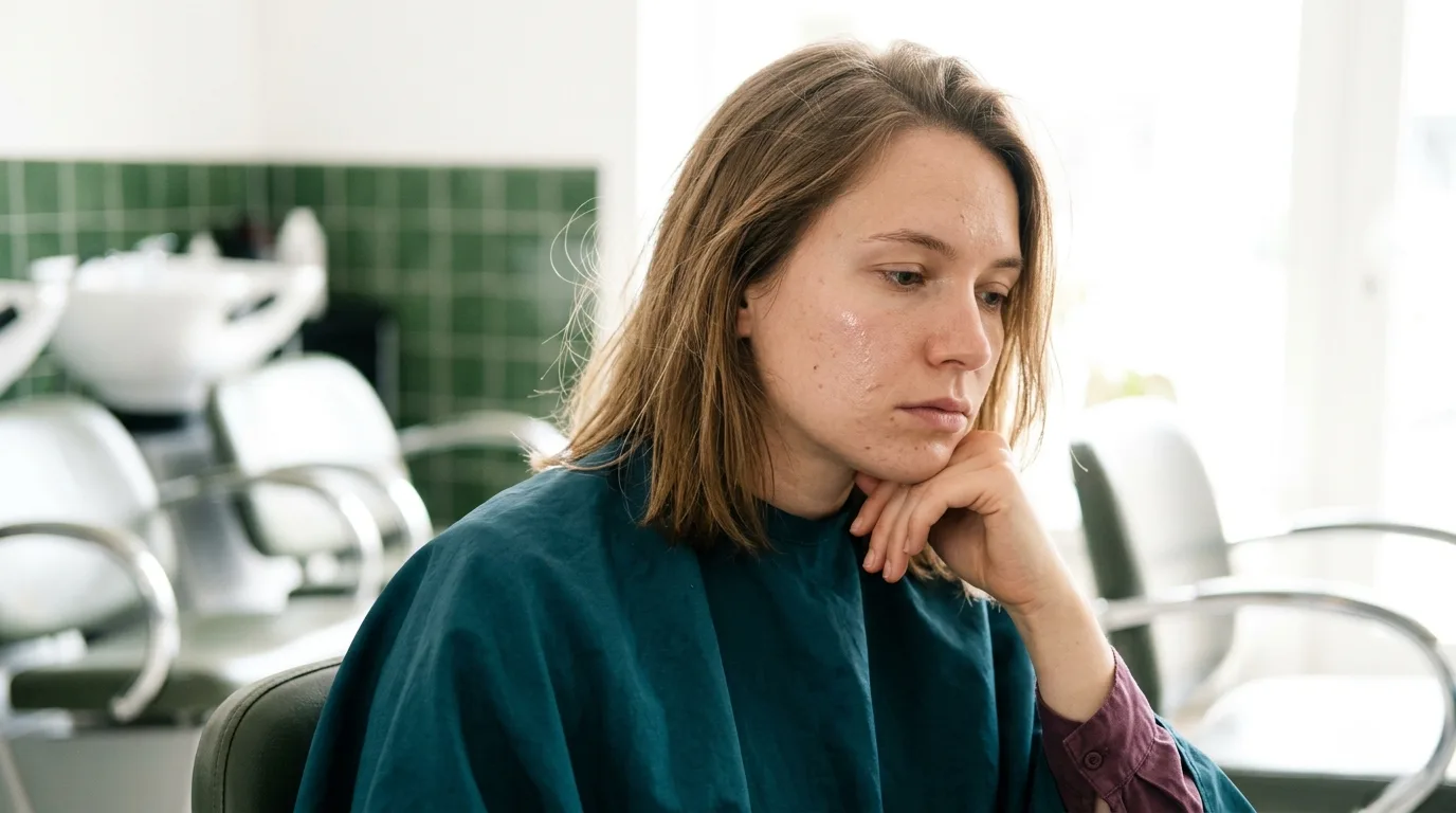 Junge Frau löscht selbstbewusst eine Dating-App von ihrem Smartphone — Symbolbild für aktives Filtern