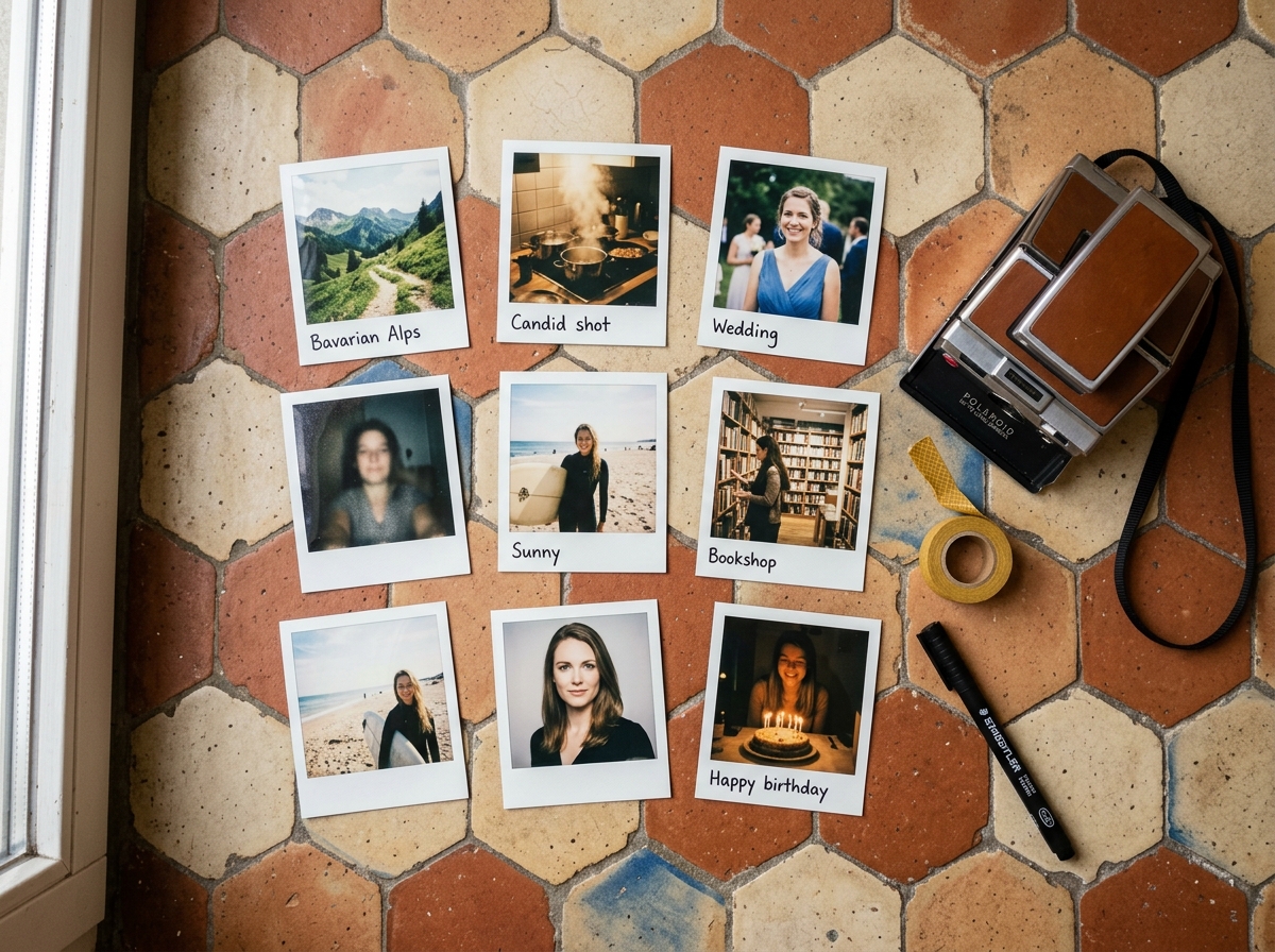 Zwei Smartphones nebeneinander – auf einem ein verwackeltes Selfie, auf dem anderen ein klares Portrait bei Tageslicht